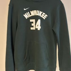 Milwaukee Bucks Giannis Antetokounmpo Jersey Hoodie Youth XL