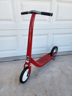 Vintage Metal Radio Flyer Kids Red Sidewalk Scooter