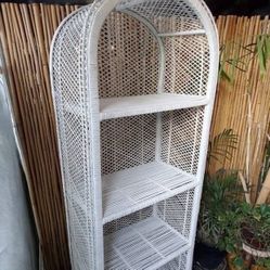 Vintage Wicker Shelf 