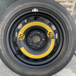 Spare tire ,5 lugs 205/55r16 Bridgestone Turanza