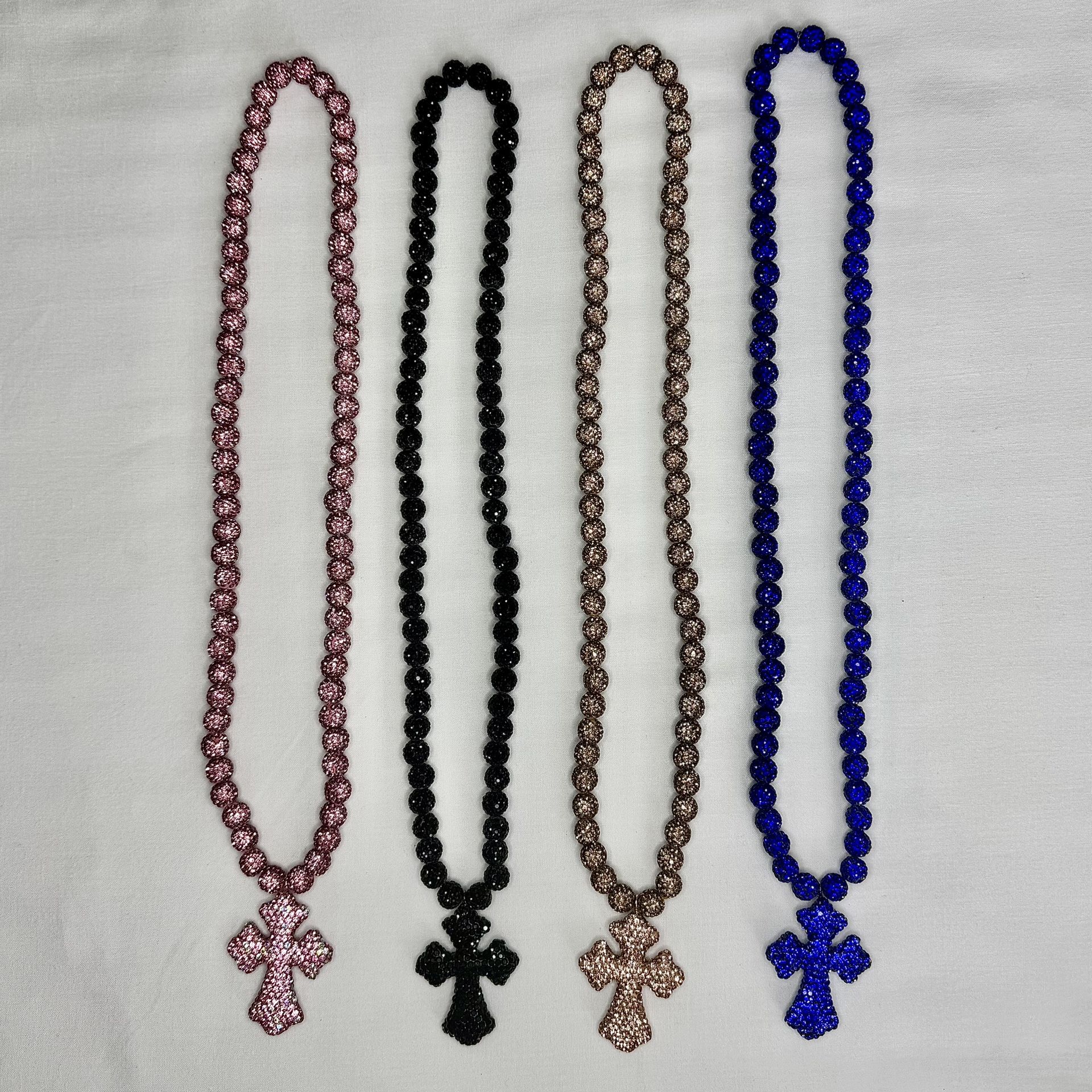 Iced Out Rhinestone Cross Chains