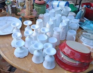 Vintage Milk glass (60) for all