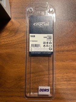 16GB DDR5 Crucial Desktop x1 Stick