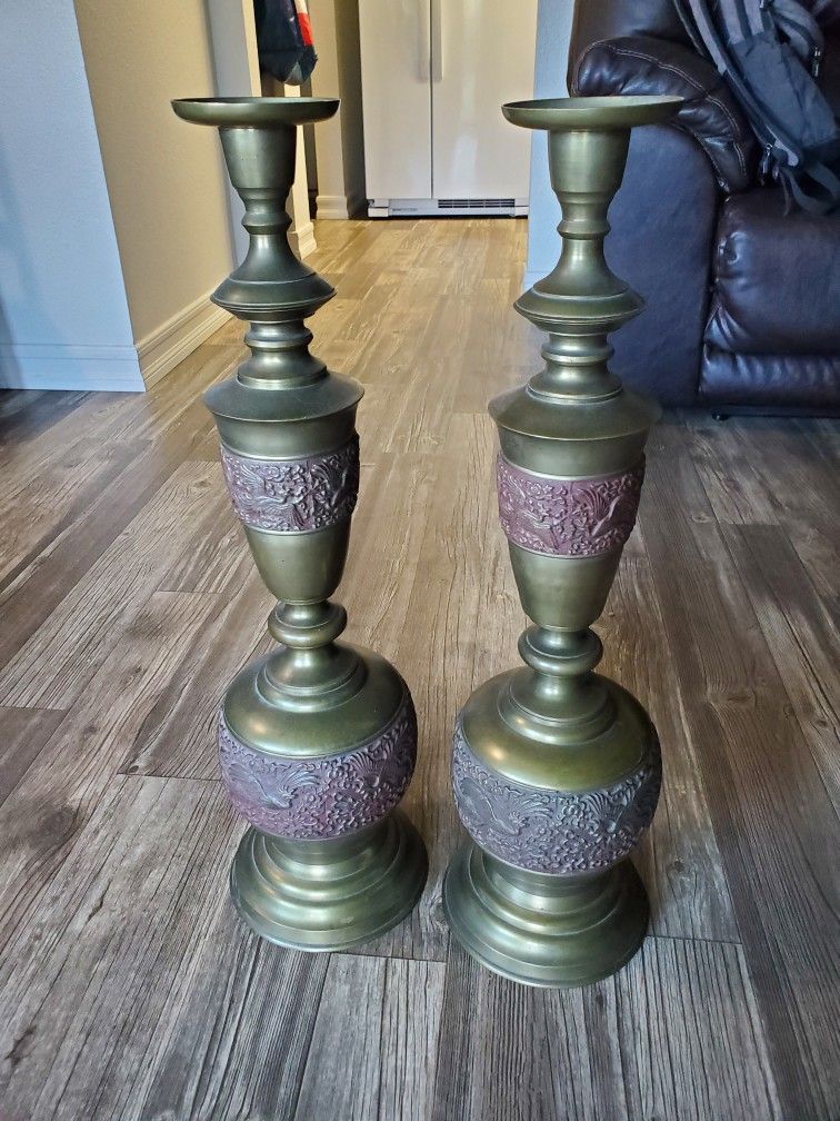Korean Brass Vintage Lamps (Unwired)