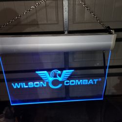 Wilson Combat Lit Plexiglass Sign