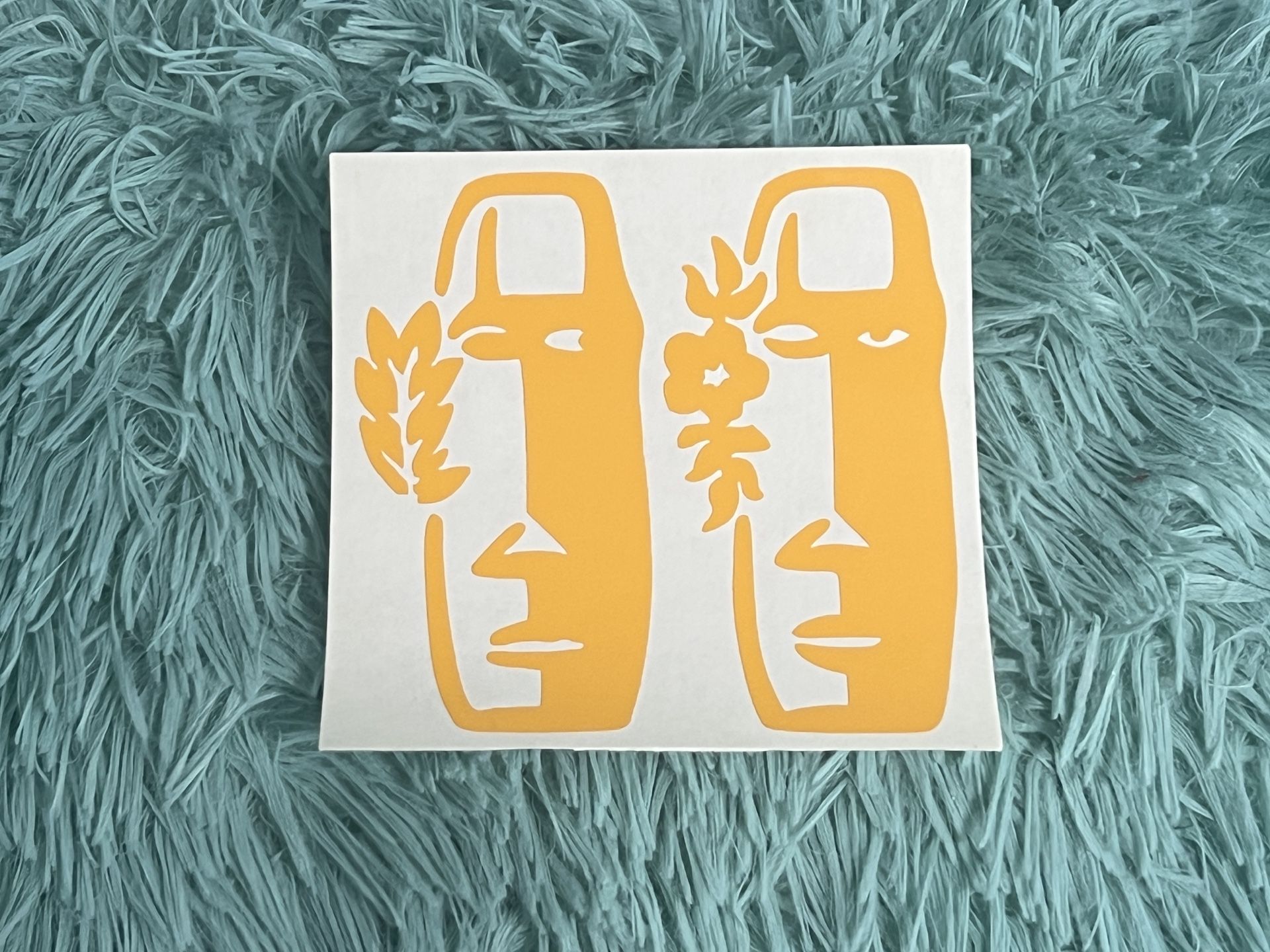 Tiki Couple Decal
