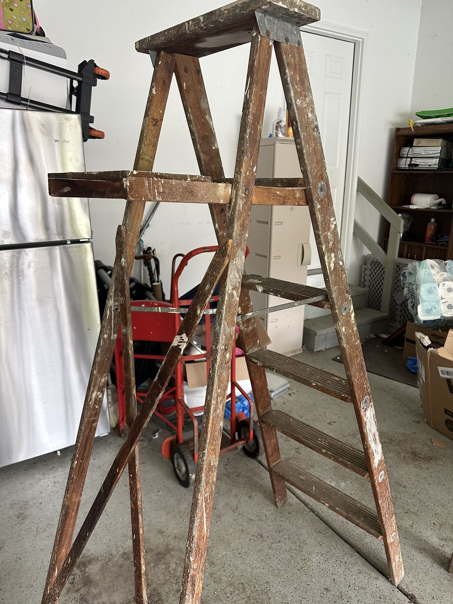 2 Wooden Ladders 