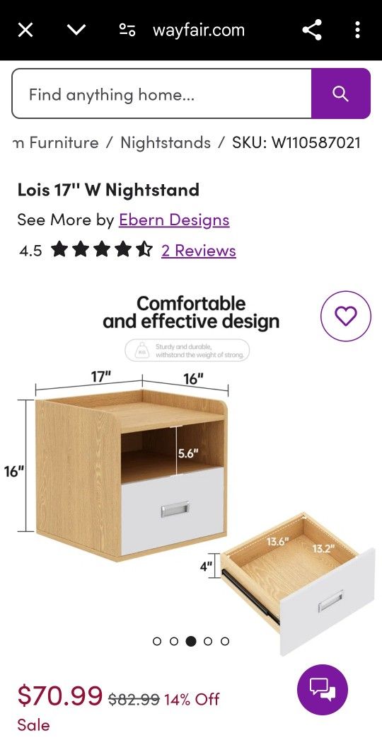 Side Table/Nightstand