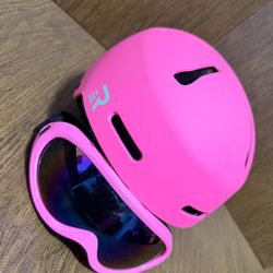 🔥 RETROSPEC YOUTH SKI / SNOWBOARD HELMET — PINK, SIZE S/M + GOGGLES! 🔥