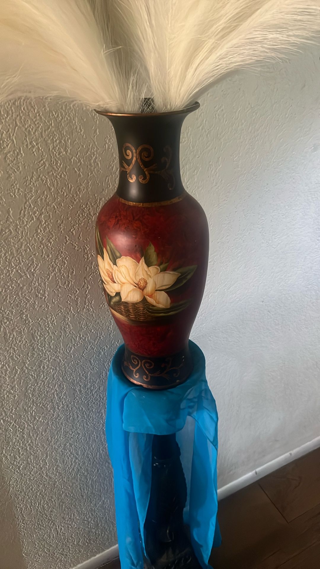 Painted Vase 1 1/2 Ft Tall Approx