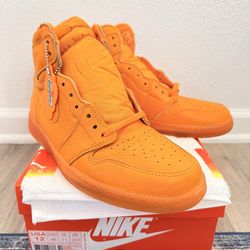 Jordan Retro 1 Gatorade Orange "Orange Peel"Size 12 BRAND NEW/DS
