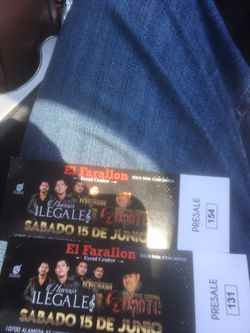 Tengo Dos Boleotos al Venta por $ 100 Bolas por los ✌🏻