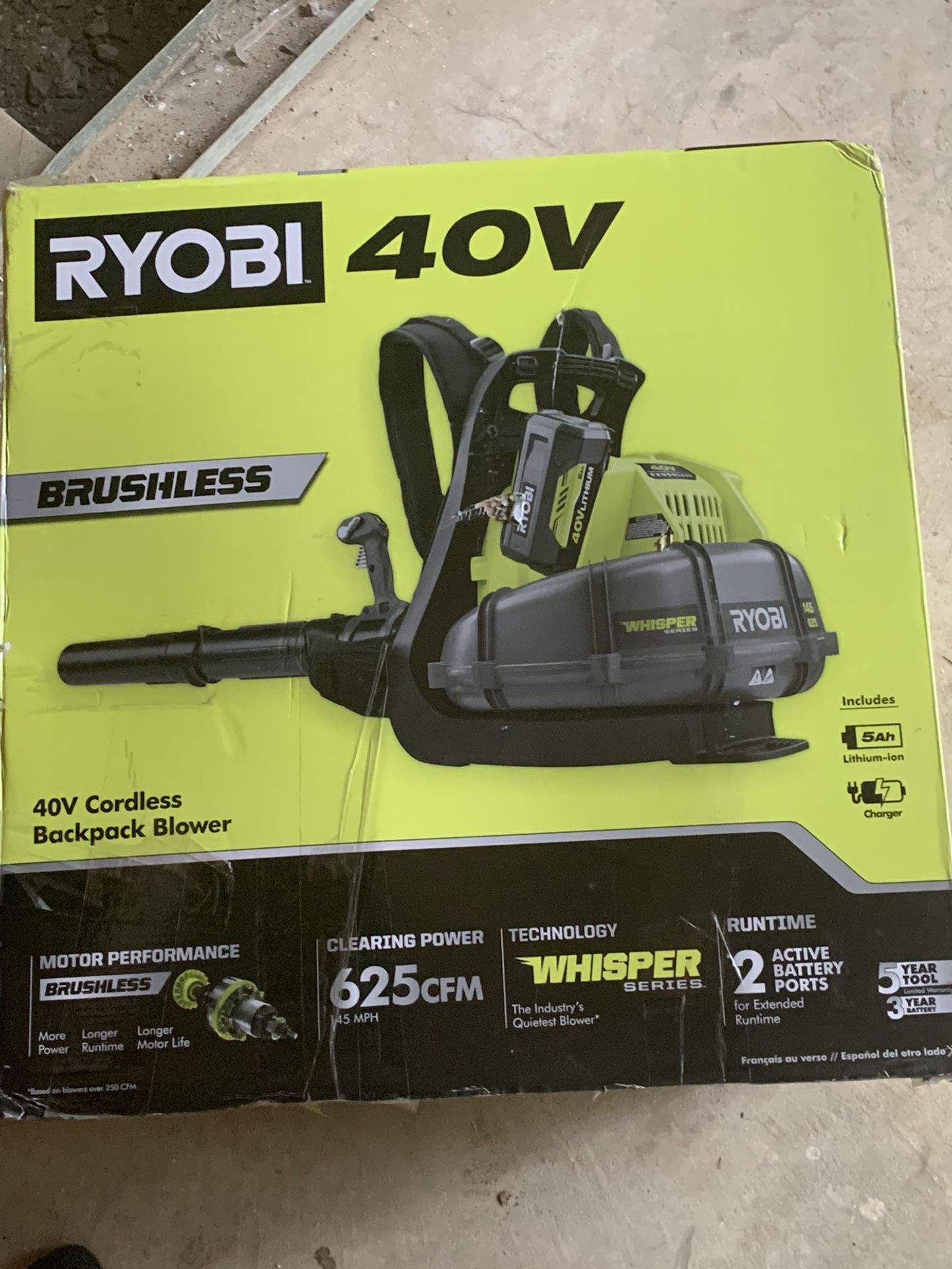 Cordless Backpack Blower 