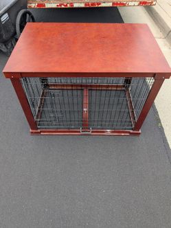 Wooden dog crate
