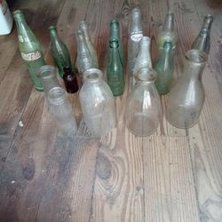 Old Soda, Milk And Juice Bottles