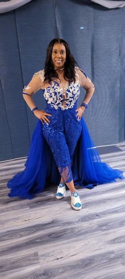 Custom Jumpsuit With Custom Train