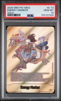 Dragon Ball Fusion World Energy Marker PSA 10