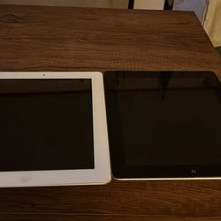 Two Apple IPads Older Generations comes with bag