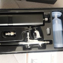 New Portable  Airbrush Kit With Compressor And  Rechargable Battery 32psi Usb