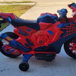 New 6V Spiderman Motorcycle, Battery Ride on Toy, for Kids