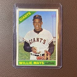 1966 Topps Willie Mays #1 Vintage HOF