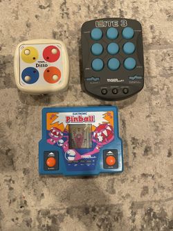 Vintage 1982, 1987, 1996 Tiger Electronic Handheld Game Lot