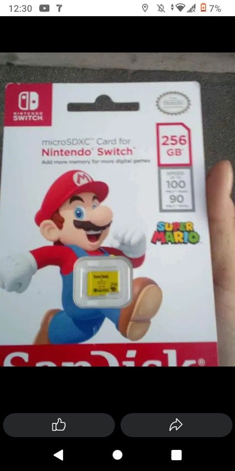 Nintendo Switch SD Card 256gb
