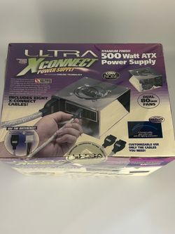 New Sealed Ultra X-Connect 500W ATX Power Supply Modular PSU Dual Fan Low Noise