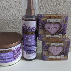 Beloved Candle , Fragrance Body Mist Perfume And Bar Soap 