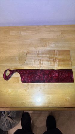 Serving board tray