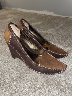 Brown Wedges Size 6.5