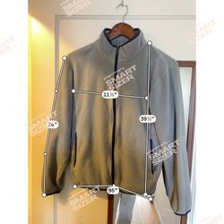 Uniqlo Boys' Woolen Plush Full-Zip Jacket - Gray S Size This classic Uniqlo woolen jacket is an excellent choice for layering in the autumn and winter