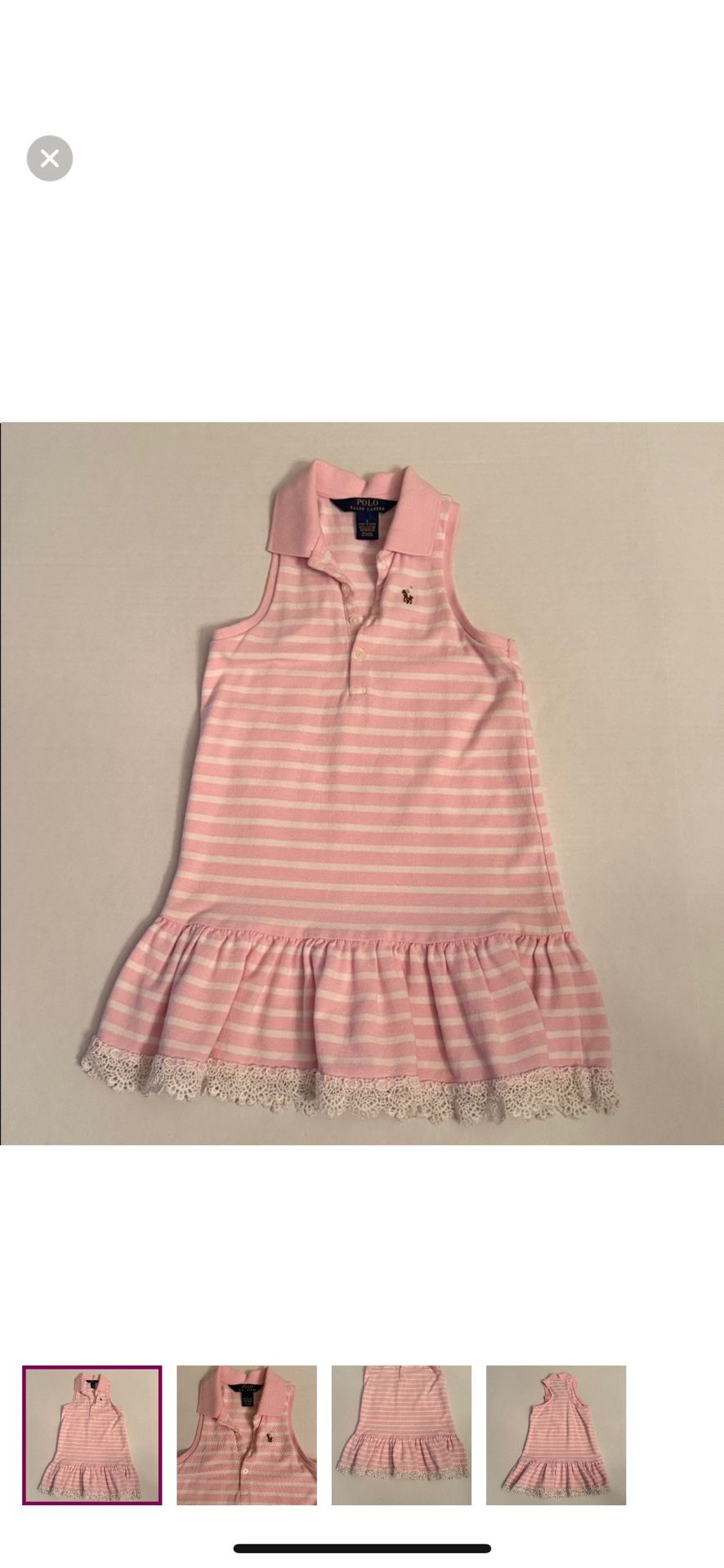 Ralph Lauren Polo Pink & White