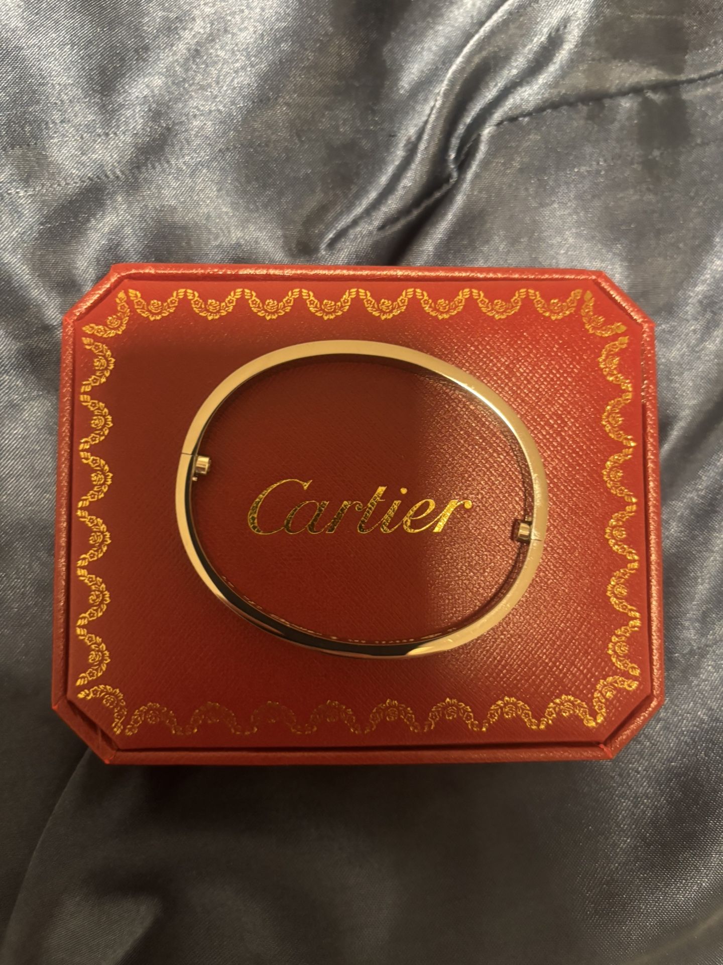 Cartier Love Bracelet Size 17 For Sale