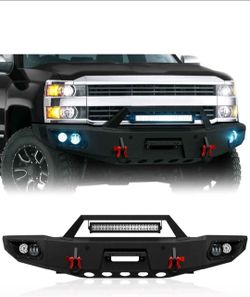 Front Bumper With Sensor Holes For Chevy Silverado 2500 ,35 00 HD 2015-2019 Pickup