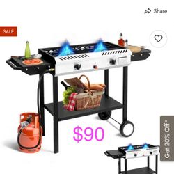 2 Burner Outdoor Propane Gas Stove