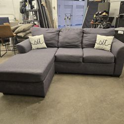 *Same Day Delivery Available!* 
Grey Chaise Sofa