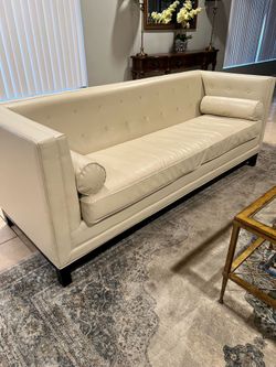 White Leather couch