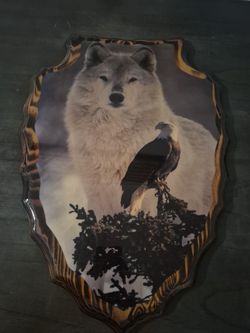 Wolf And Eagle Framed Wall Decor