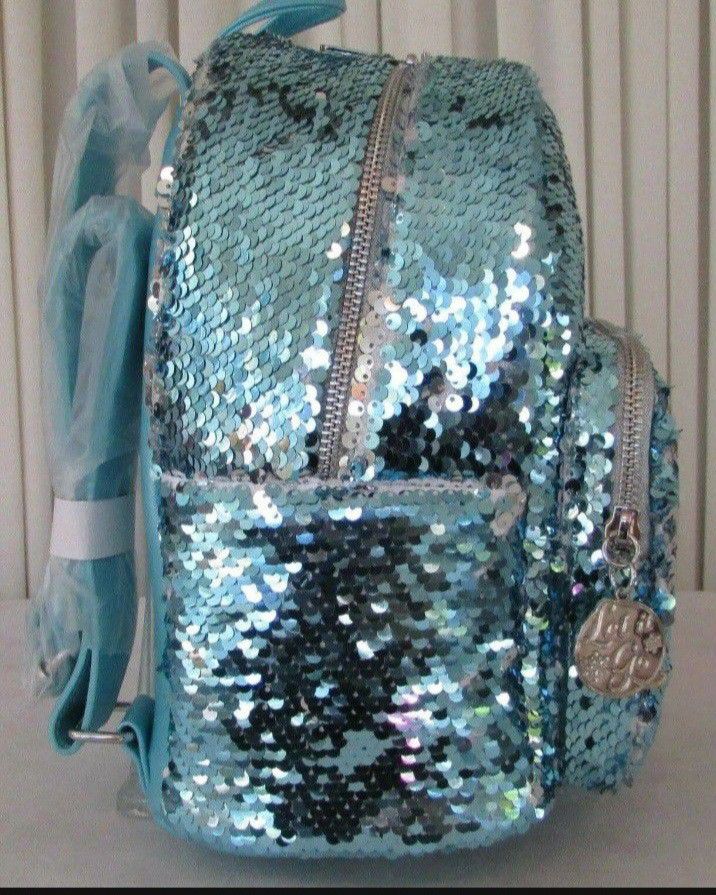 NWT Loungefly Frozen Elsa Sequin Mini Backpack Set
