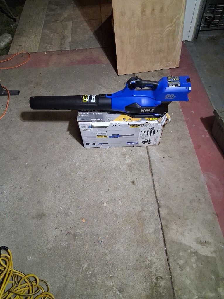 New Kobalt 80v Brushless Cordless 140 mph Blower