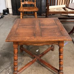 Vintage Solid Wood Side / Coffee Table – Classic Design