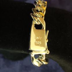 Hallmark Plated Bracelet 10mm Wide  