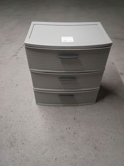 Brightroom™: Plastic Storage Drawers, 24"HX21.5"LX15"W, 3 Drawer Wide Tower