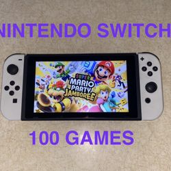 NINTENDO SWITCH with 100 SWITCH GAMES