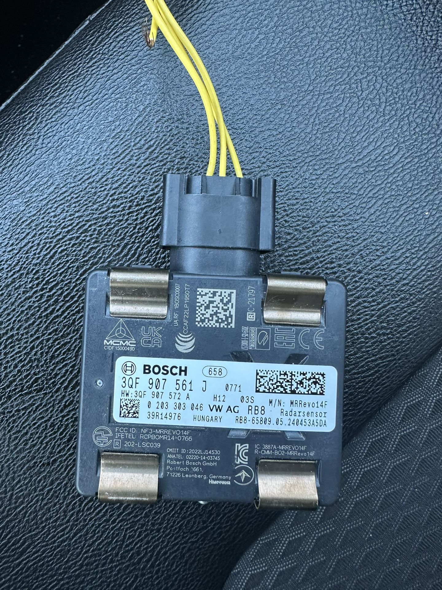 VW AG RADARSENSOR BOSCH 3QF 907 561 J