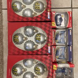 Brand New Jimmie Johnson NASCAR Christmas Ornaments