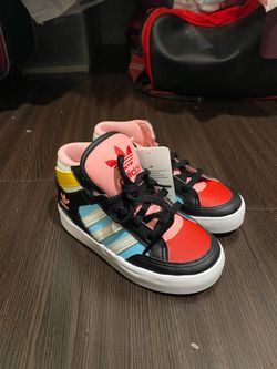Adidas Hard Court Hi Sneaker Toddler Size 9K Kid Color Block Shoes