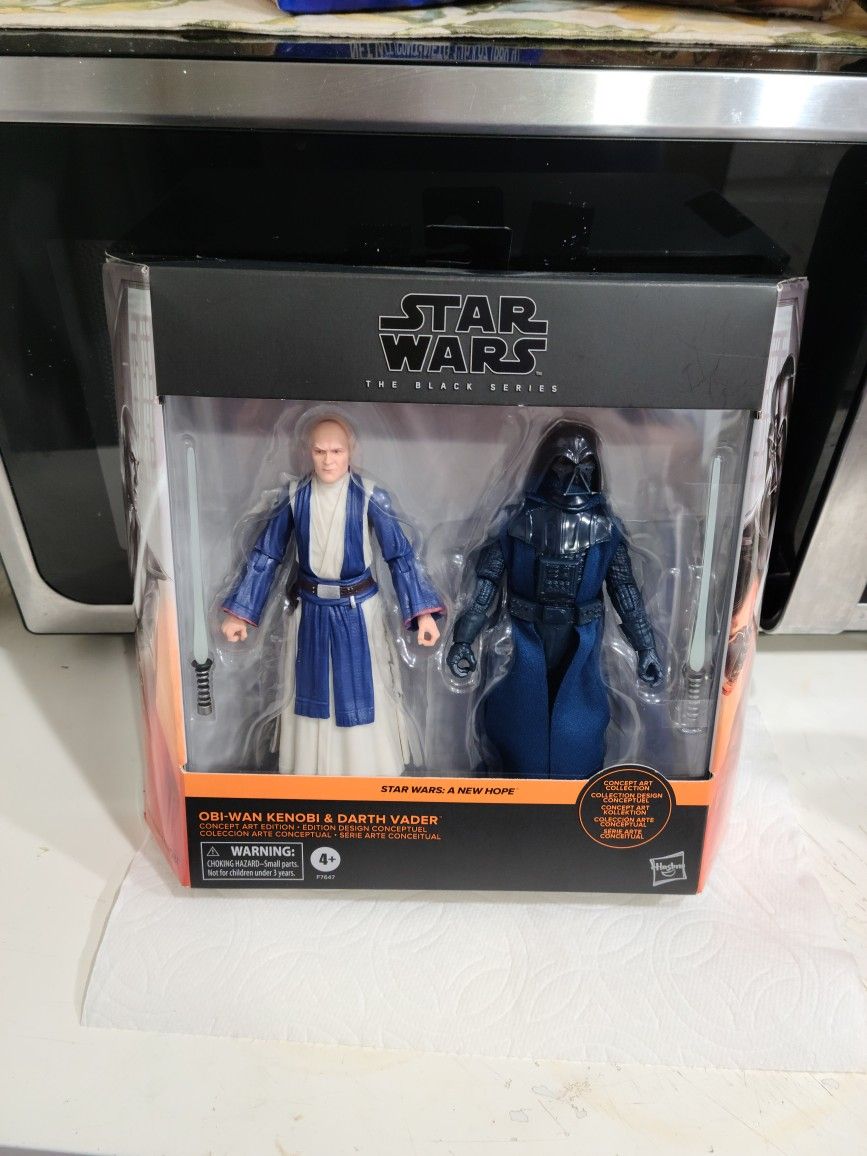 Star Wars The Black Series Concept Art Darth Vader And Obi-Wan Kenobi
