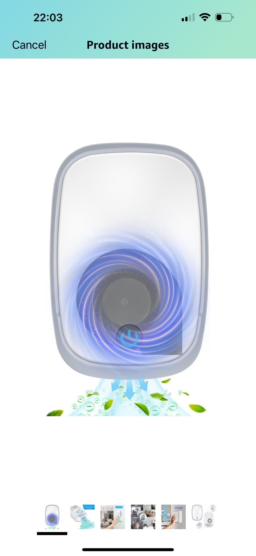 Brand New Ionizer Air Purifier, Protable and Quiet Plug-in Ionizer with Clear Negative Ion Wind Output, for Home and Office Use.